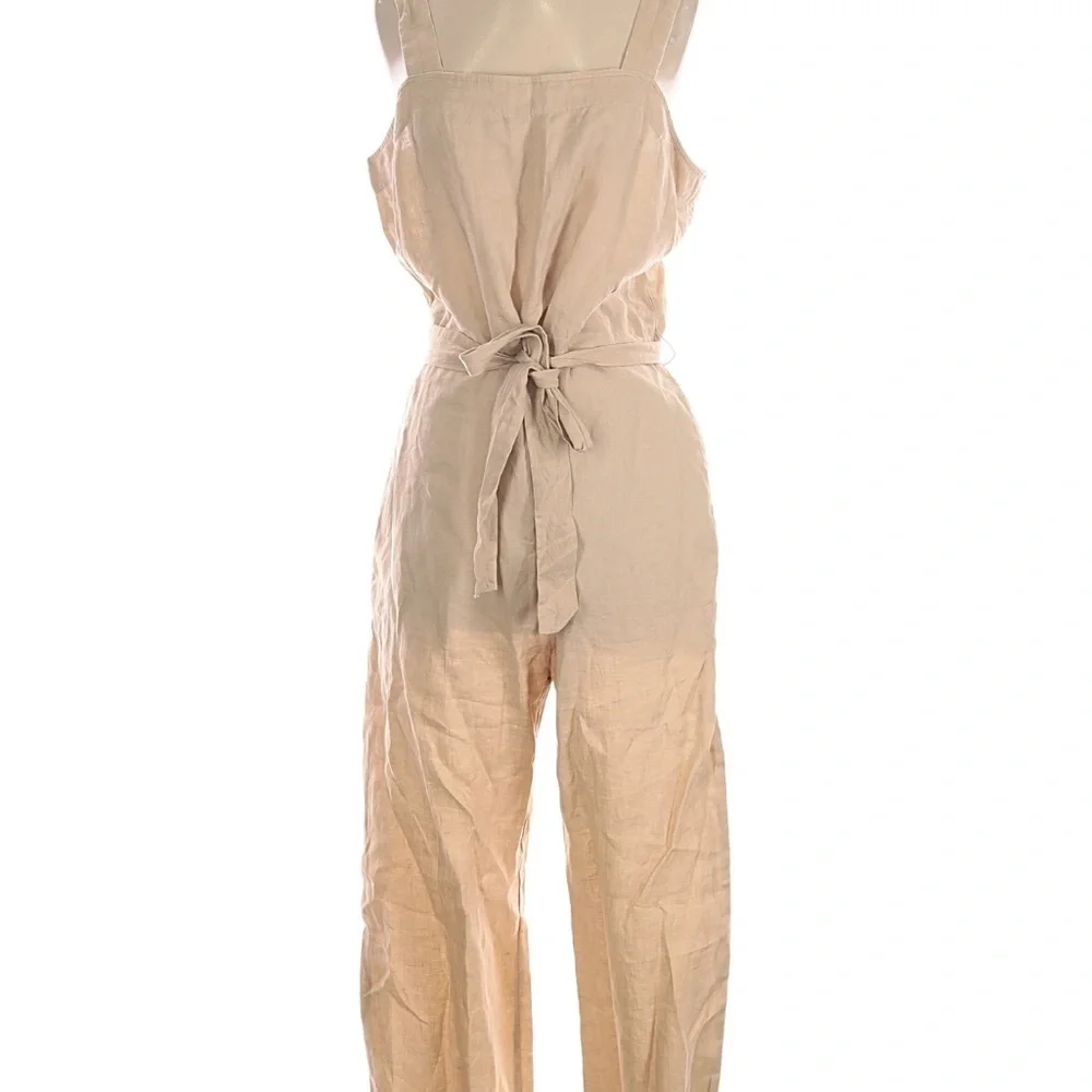 Quince 100% European Linen Jumpsuit in Flax Large - Picture 2 of 7